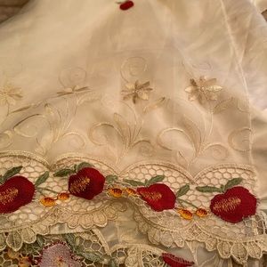 Mexican Handmade Window Shades/ Covers/ Cloths 2 pc Set